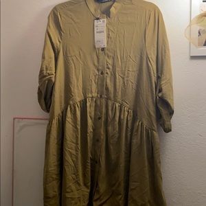 Zara long blouse / mini dress NWT